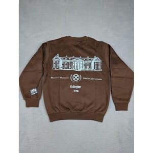 Marvel‎ Civil Regime X-Men Sweatshirt Mens Large Brown Institute Crewneck New